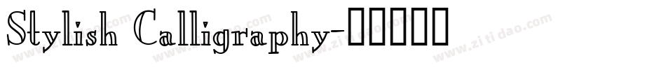 Stylish Calligraphy字体转换
